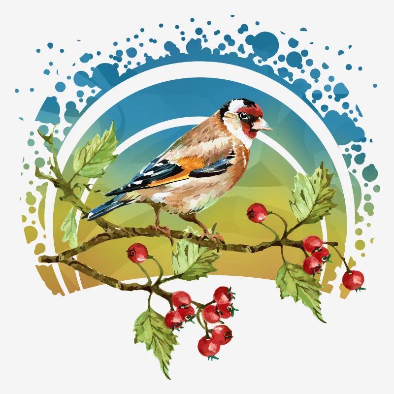 Bunter Vogel