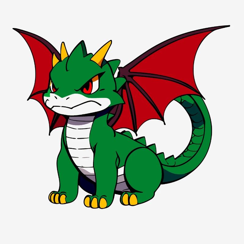 Cute Grumpy Dragon