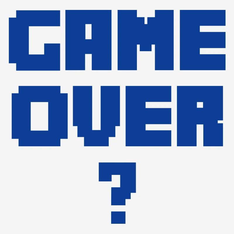 GAME OVER bleu