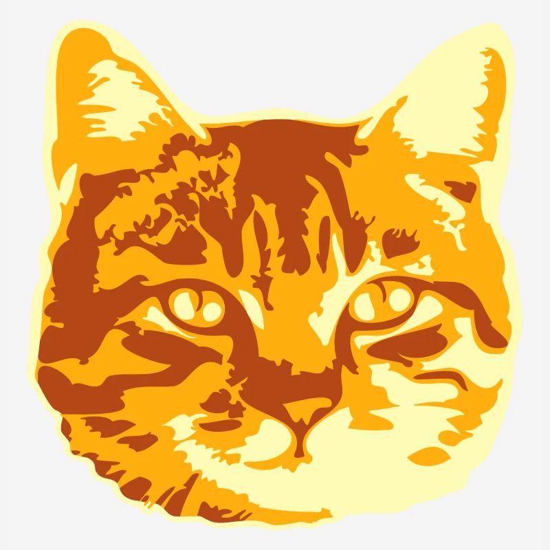 Pretty Cat Realistic Looking Head Face