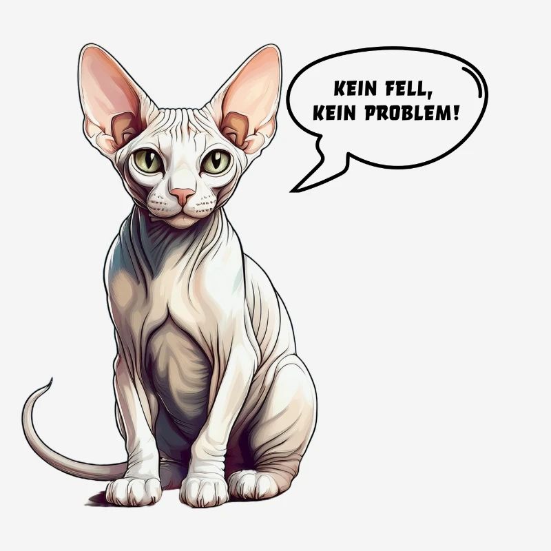 Sphynx-Katze Kein Fell, kein Problem