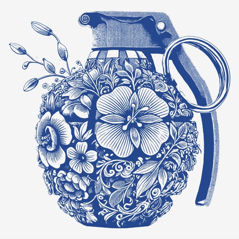 Grenats fleurs