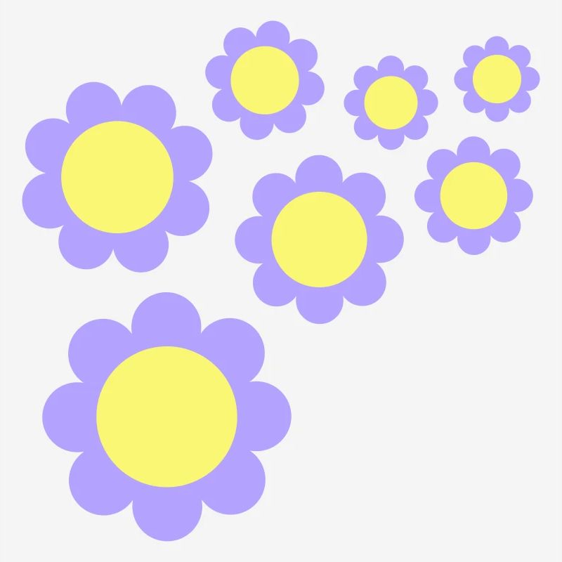 Beaucoup de fleurs colorées belle conception de motif décoratif