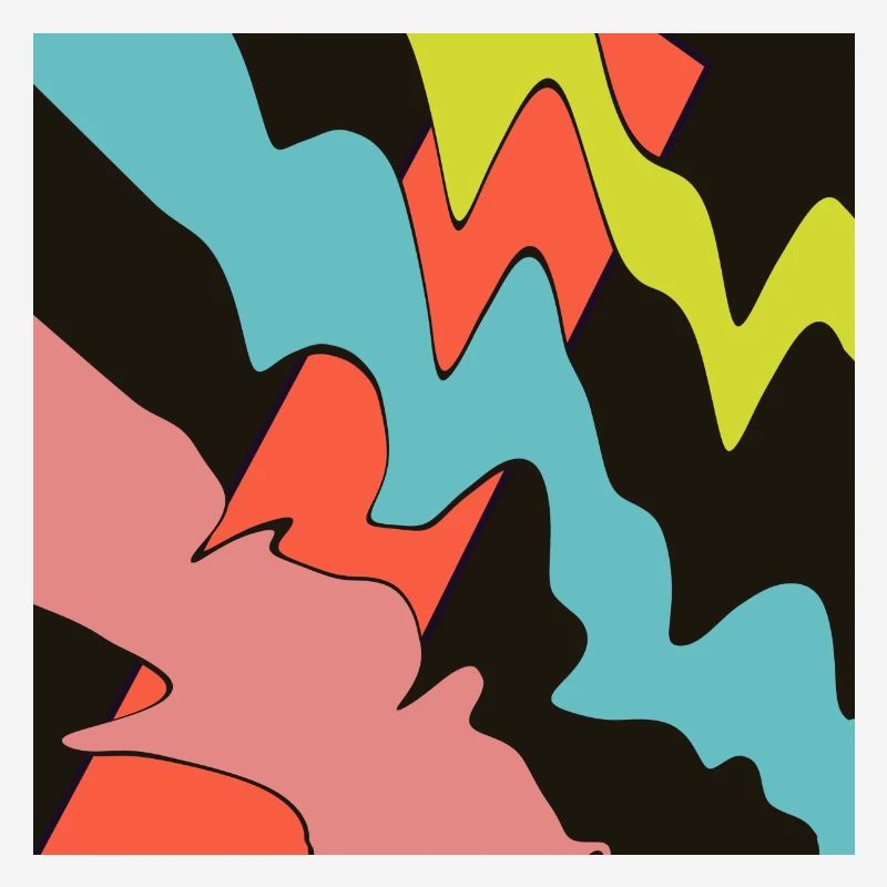 Square orange, with three patterns.