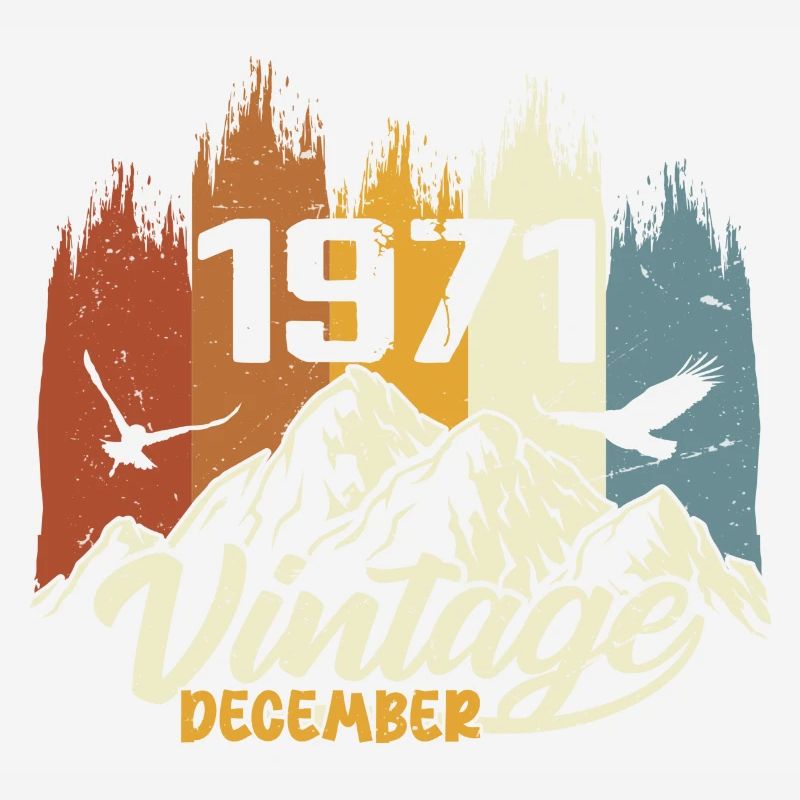 Geburtstagsgeschenk geboren im Dezember 1971