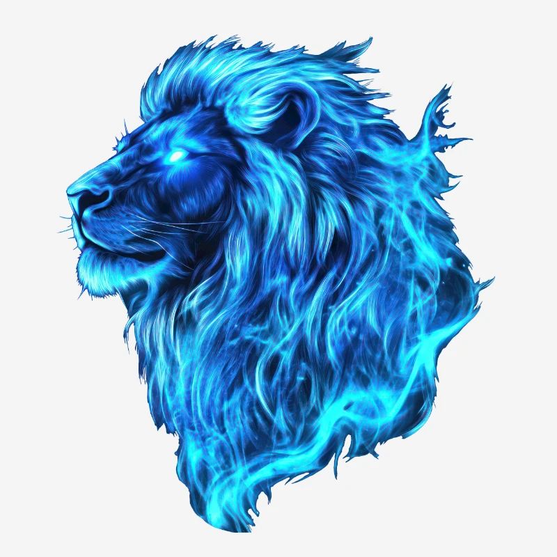 Flammes Bleu Lion