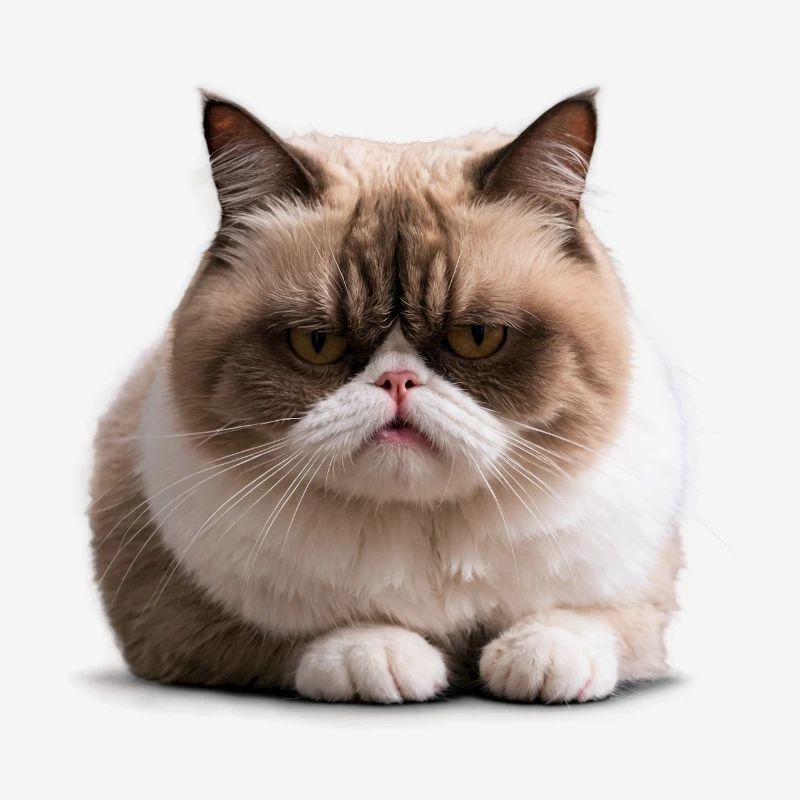 Grumpy Monday Cat, Mürrische Katze, Montagsmuffel