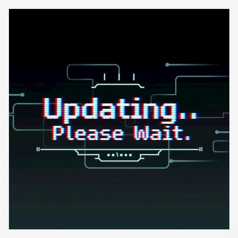 Glitch Update Ladebildschirm