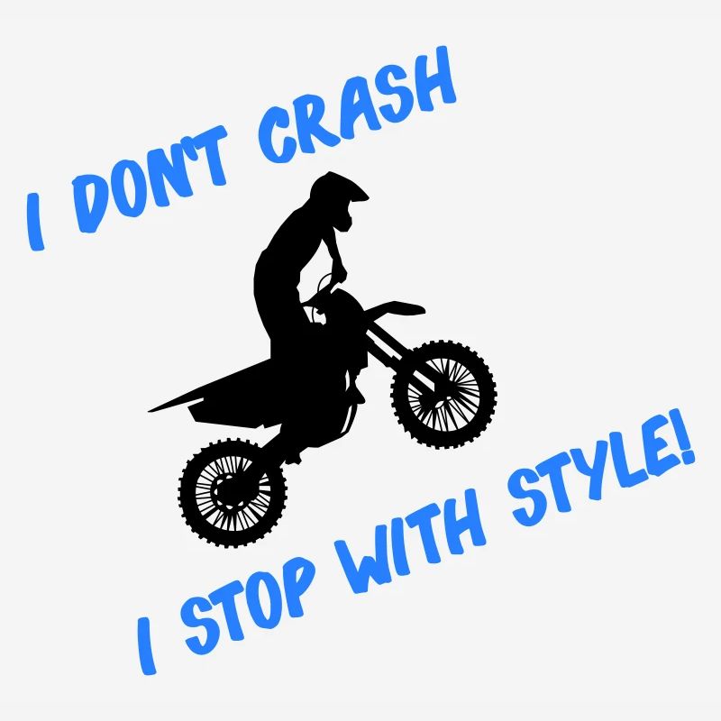 Arrêt de motocross avec style