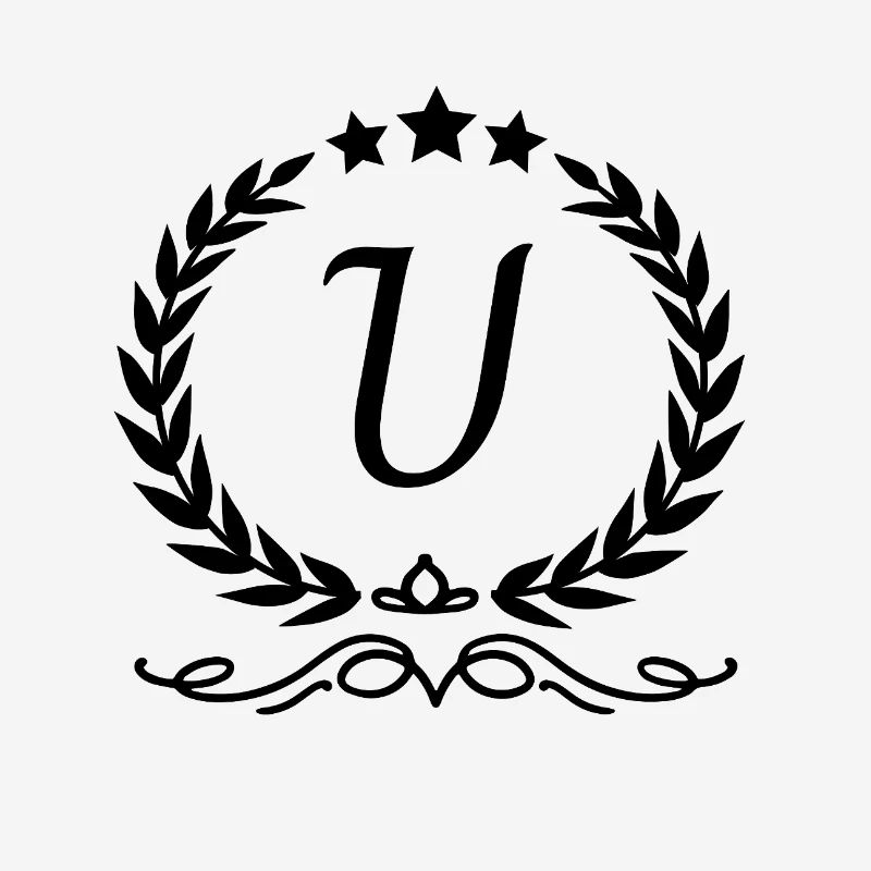 Letter u crown