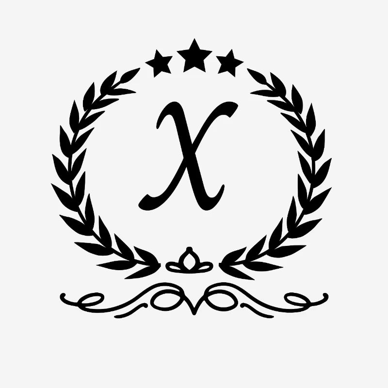 Letter x crown