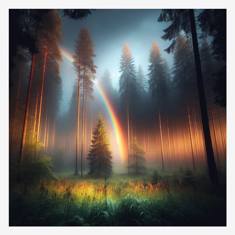 Regenbogen Wald