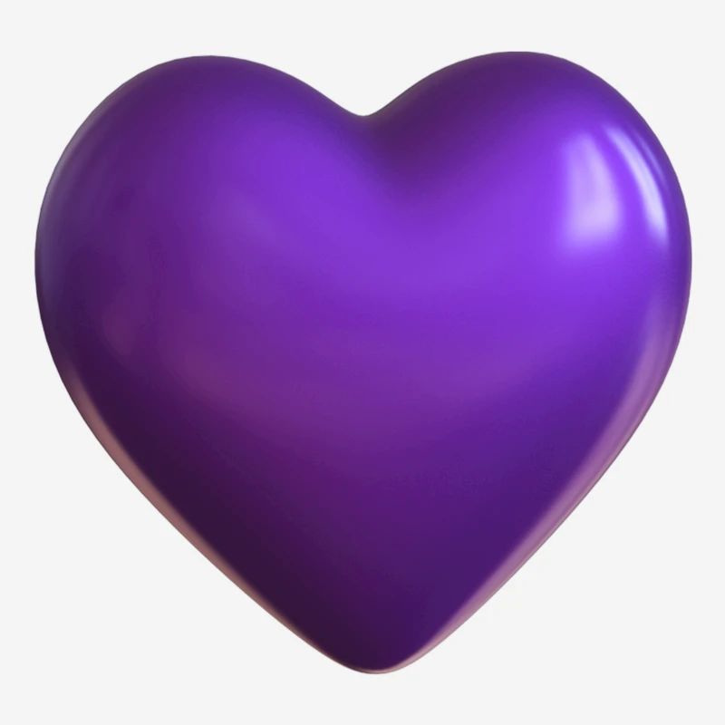 Cœur violet