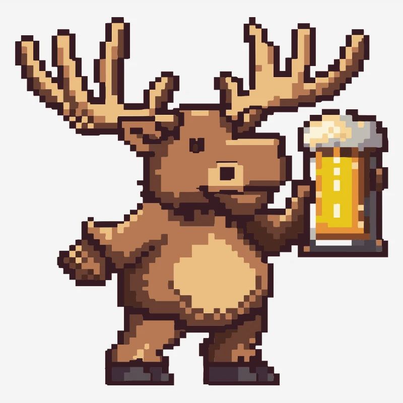 Bière Moose Pixel
