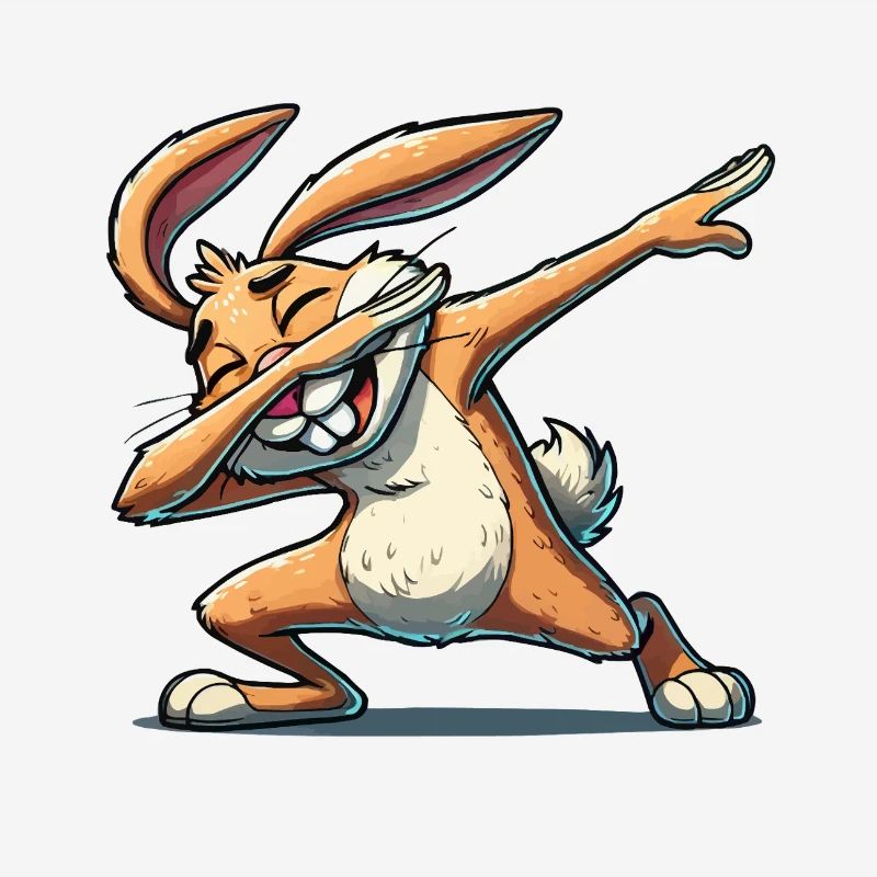 Bunny Dabbing Comic