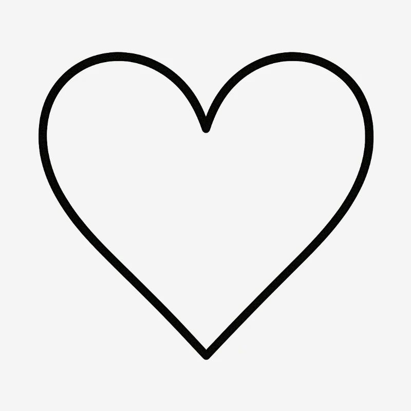 Basic heart black