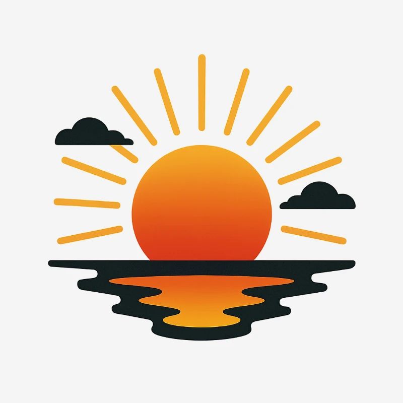 image soleil couchant