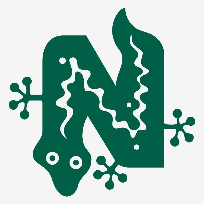Snake | Snake | letter N | Vectorgraphic
