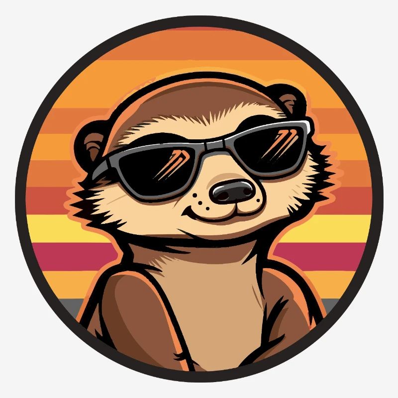 Erdmännchen Cool Comic