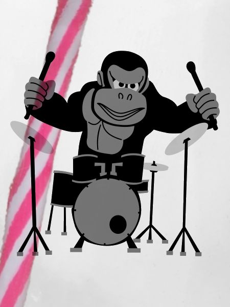 Gorilla Drummer