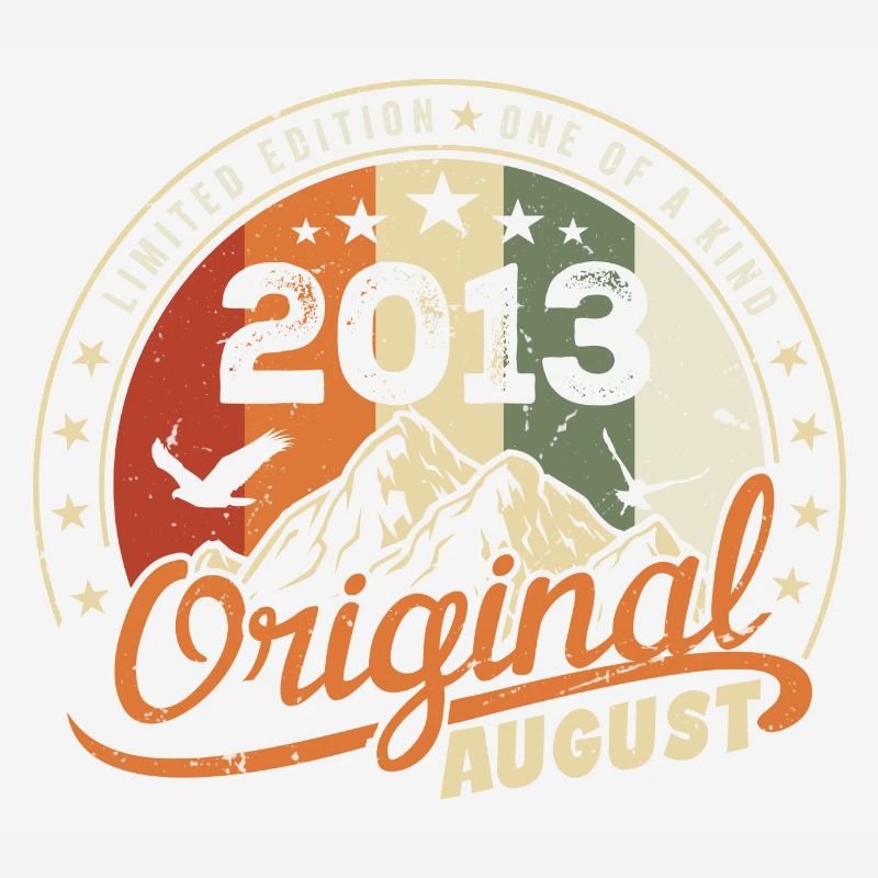 August 2013 Geburtstagsgeschenk August 2013 Retro 2013