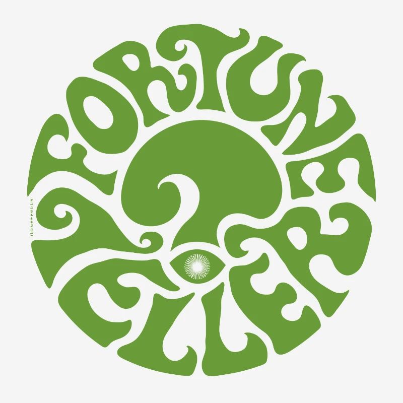 FORTUNE TELLER - vert - diseuse de bonne aventure psychédélique