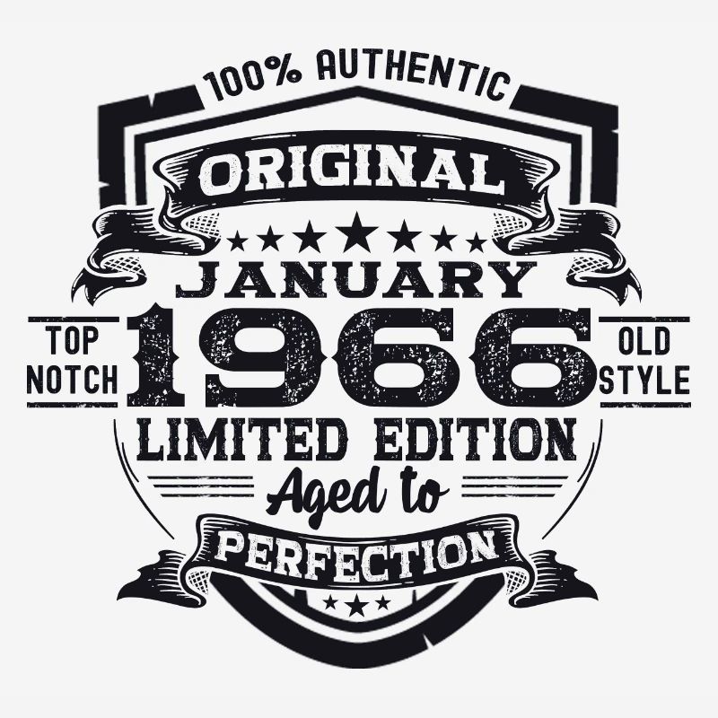 Born 1966 January 57th birthday Gift man