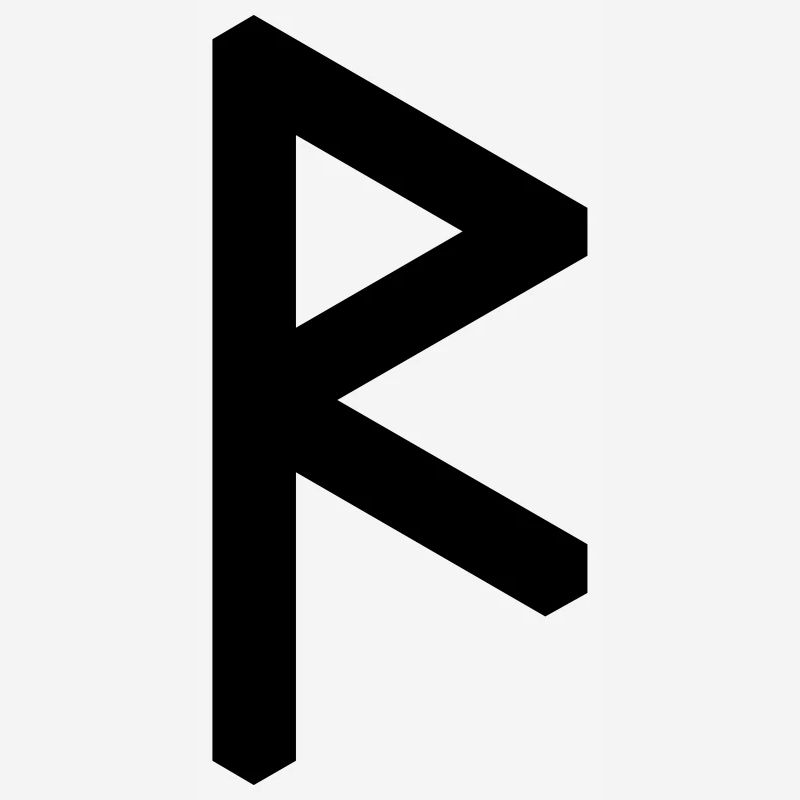 Rune: Raidho ᚱ (R), Quantum Runes Futhark 0 ©