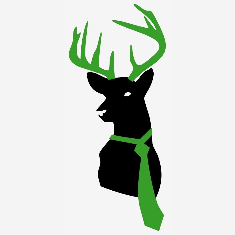 Cerfs avec cravate