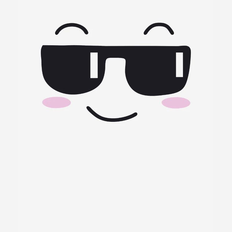 Les lunettes de soleil rient visage