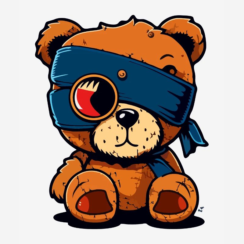 Cache-œil mignon ours