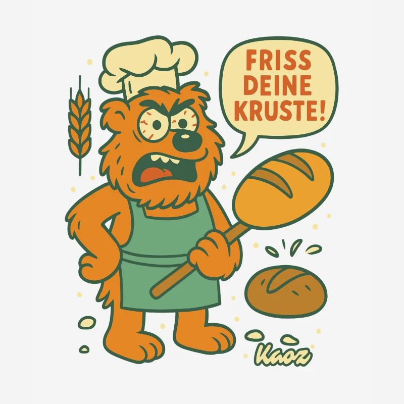 Wütender Bäcker Bär: Friss deine Kruste!