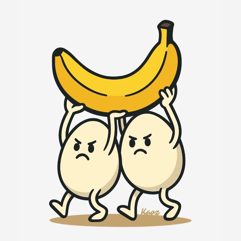 Teamwork – Zwei Eier und eine Banane