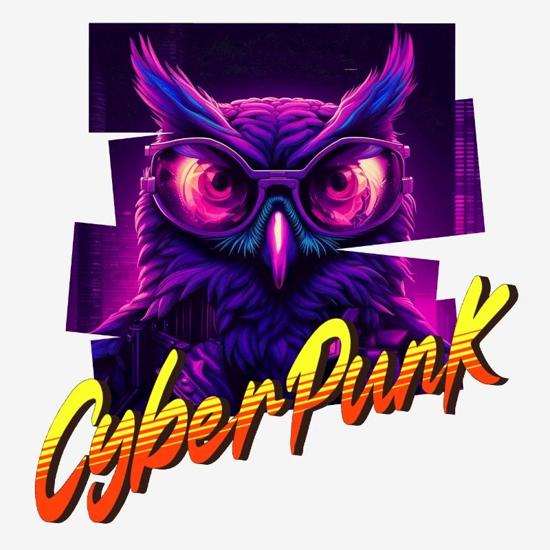 Cyberpunk-Eule