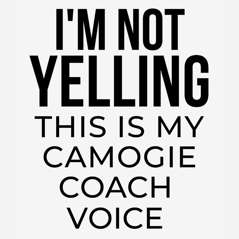 Je ne crie pas que c’est ma voix de coach camogie.