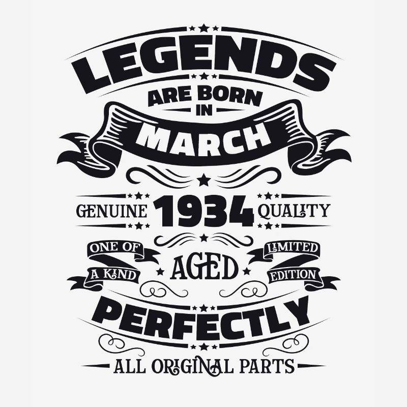 90th birthday Legendary since March Born in 1934