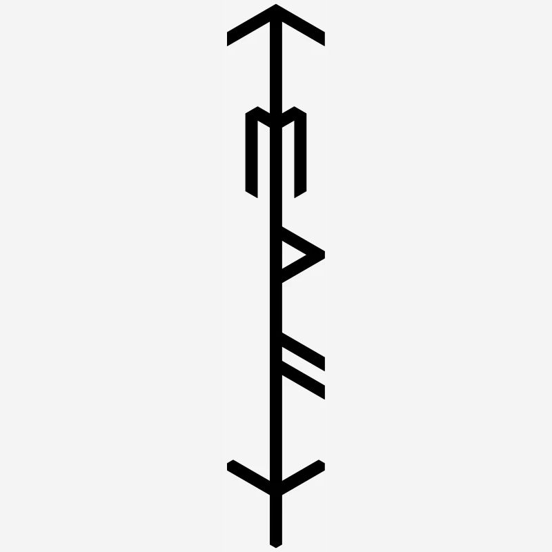 « ᛏ Teiwaz » Runenstab/RuneStaff/Galdrastafir, QRF0©