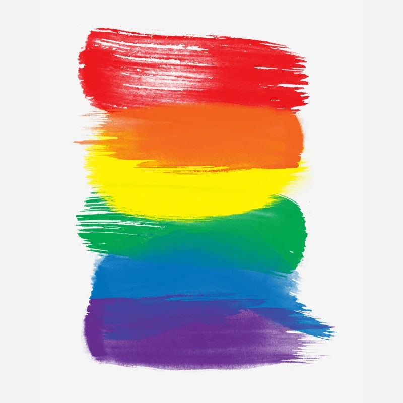 Pride-Malstriche - Pride-Regenbogenfahne