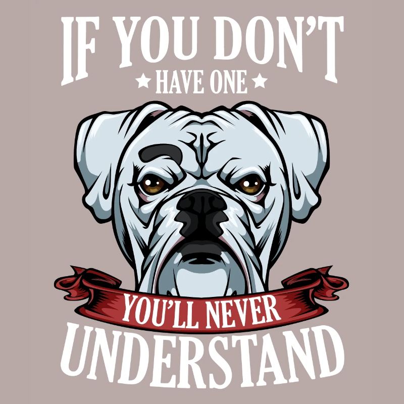 Cool Boxer Statement Spruch Hundehalter Geschenk