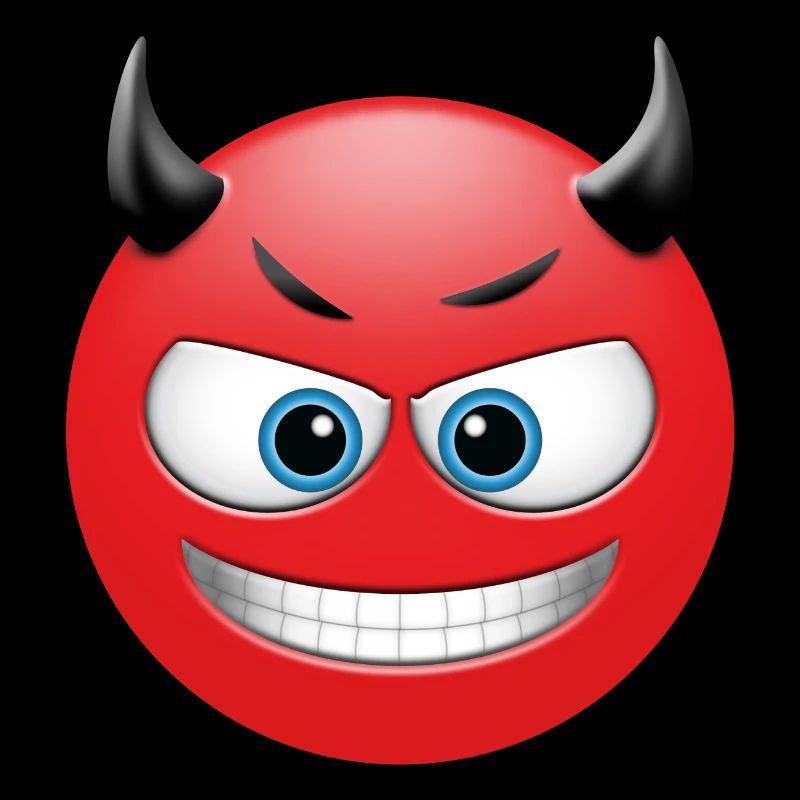 EMOJI grinning devil cool and funny design