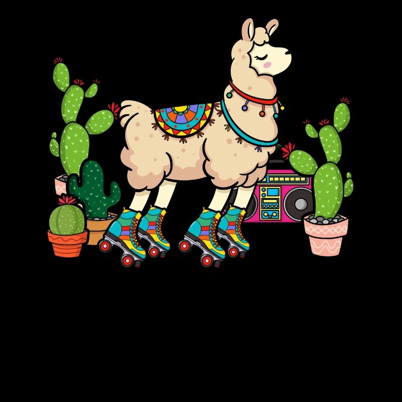 Llama Disco Roller Cactus