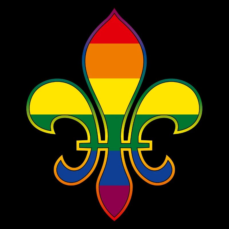Fleur de Lys / Fleur de Lis rainbow