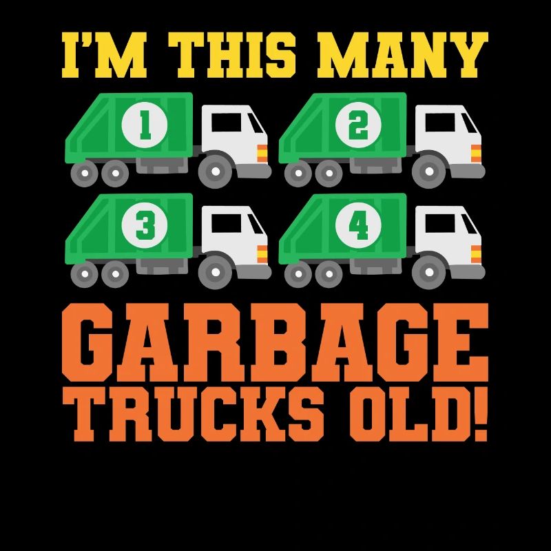 Camion à ordures du 4e anniversaire