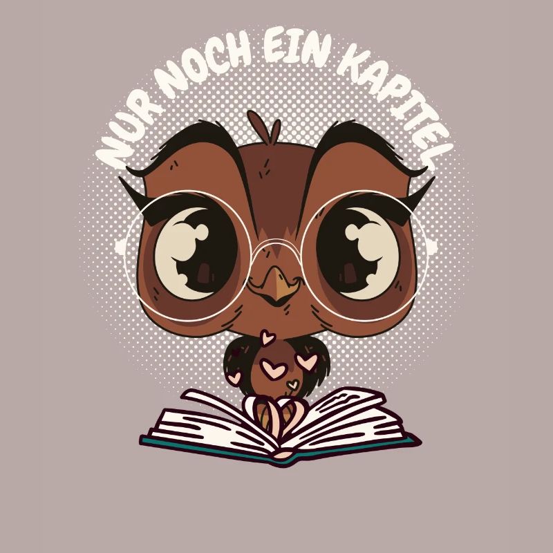 Süße Eule Buch "Nur noch ein Kapitel"