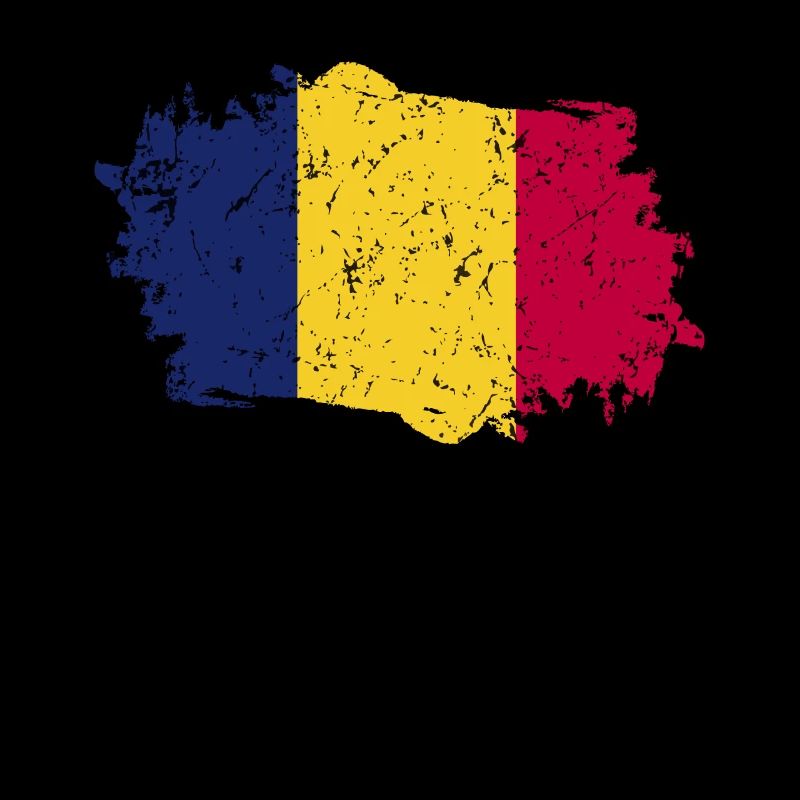 Drapeau du Tchad Grunge Drapeau du Tchad