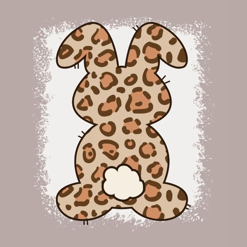 Leopard Print Bleached Easter