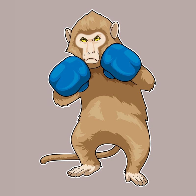 Monkey Boxer Gants de boxe Boxe Boxe