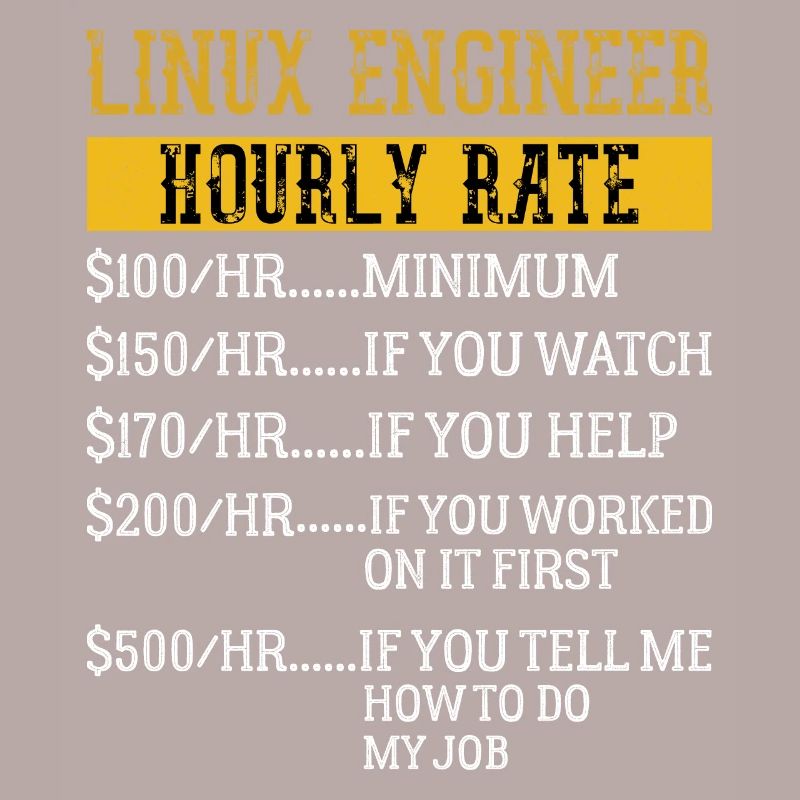 Linux Engineer Hourly Rate Mechanic Labor rate