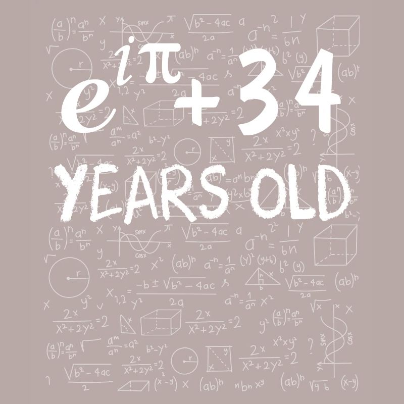 33rd birthday 33 years old Euler Identity gift