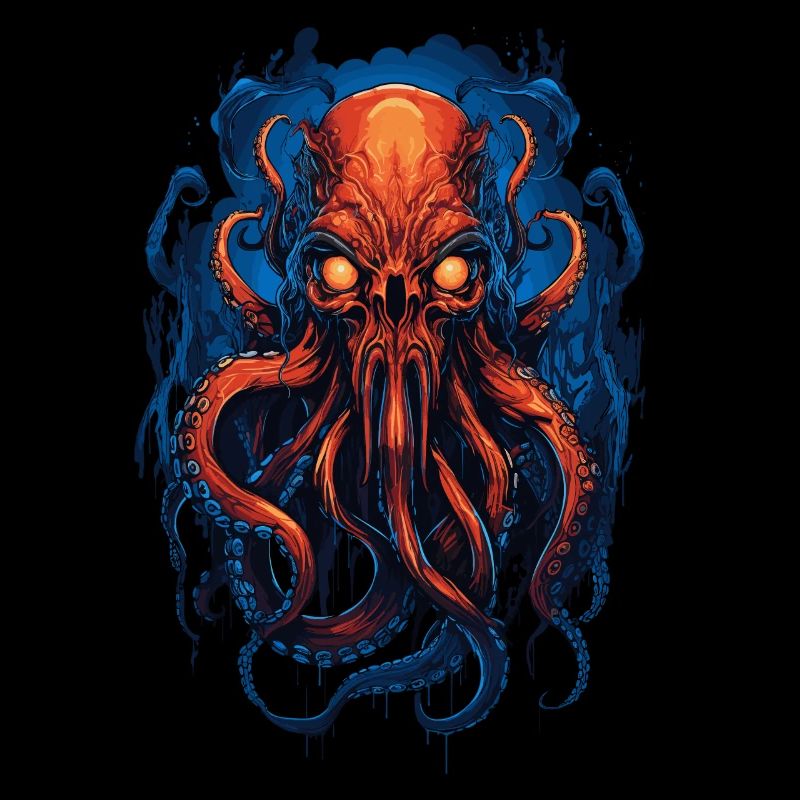 Alien Skull Octopus Squid Animal Creature